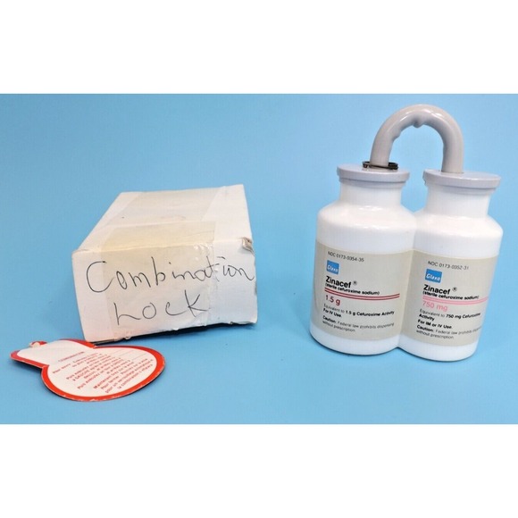 Accessories - Pharmaceutical Promotional Combination Padlock - Zinacef Advertisement
